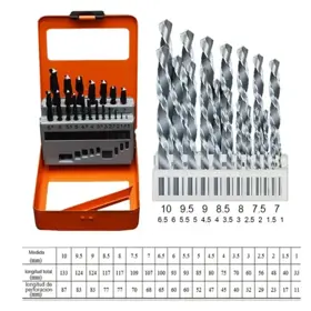 Juego de Brocas para Metal 1.5 a 6mm (13 pzs) de la marca Generico